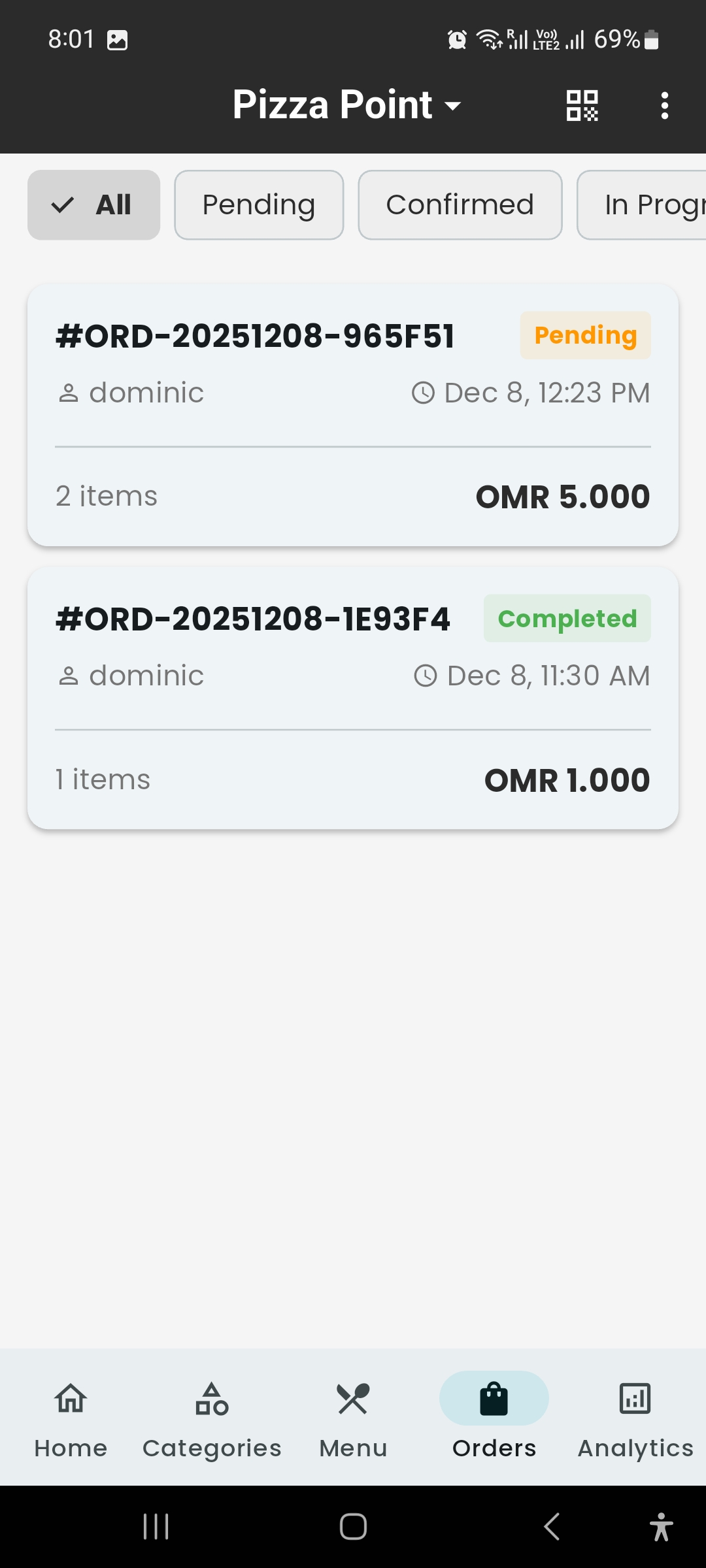 Dashboard Screenshot